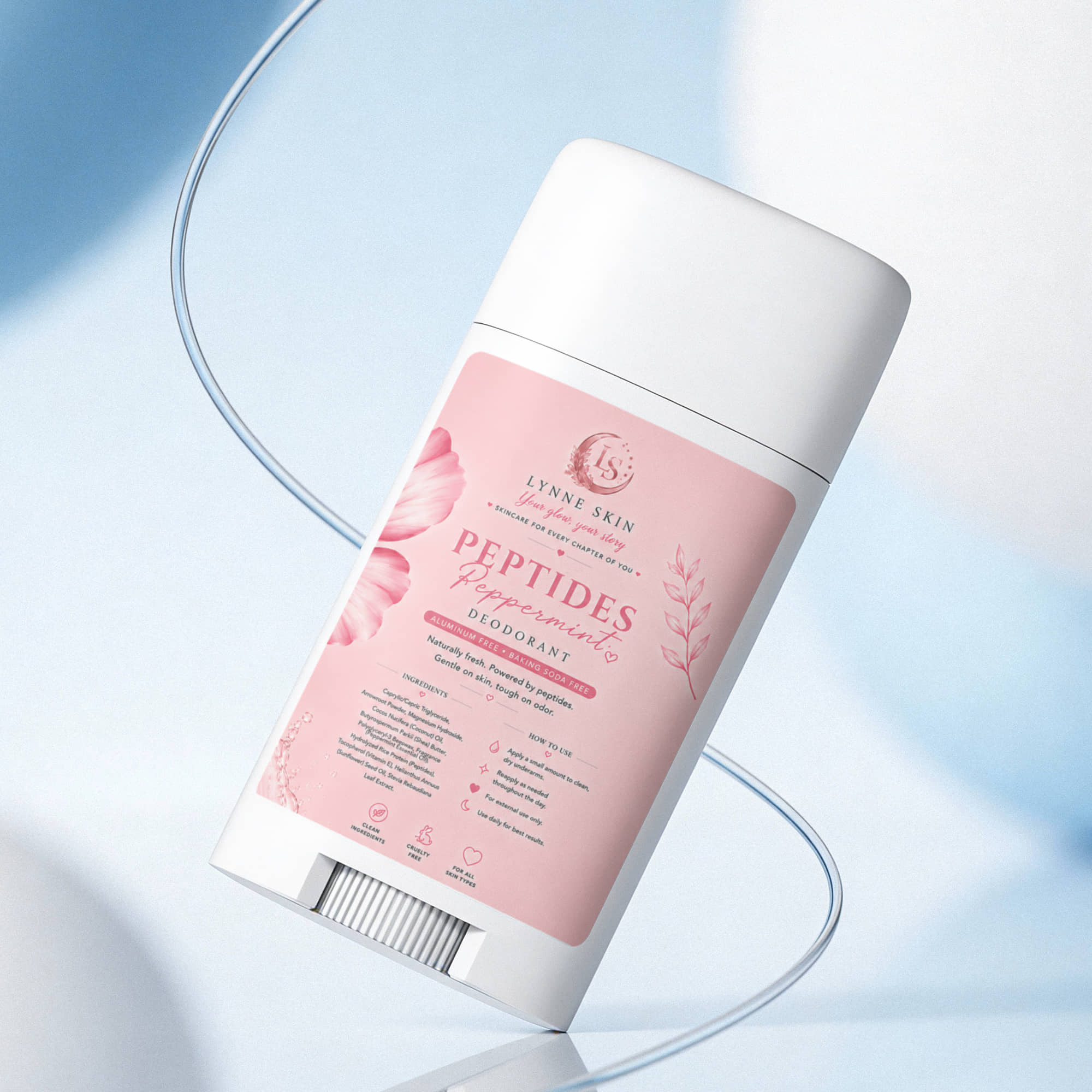 2 Pack Peptide Peppermint Deodorant